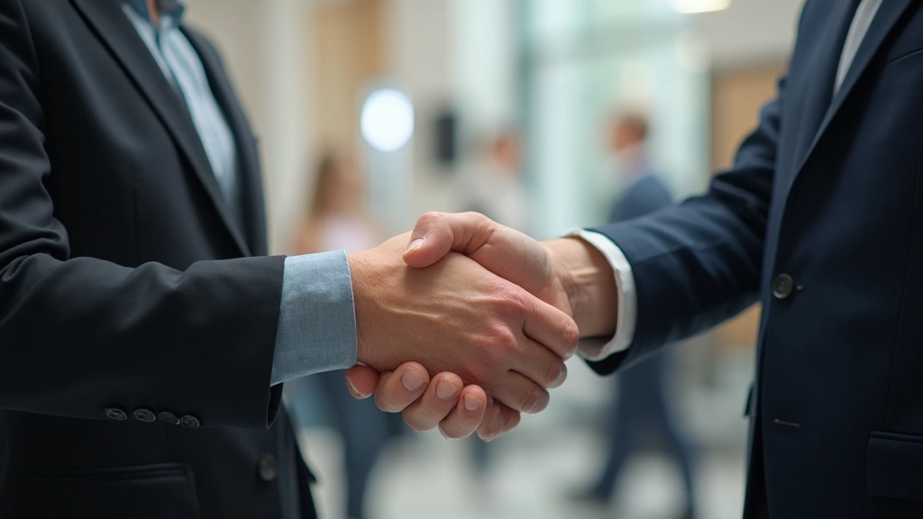 Professionelle Netzwerkveranstaltung mit Geschäftspersonen, die sich austauschen